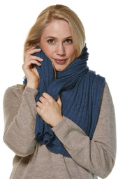 Alpaka Stola (Blau)