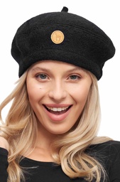 Baskenmütze Beret (Schwarz)