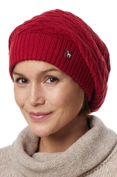 Beret Mütze Biesen (Rot)