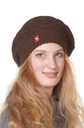Beret Mütze Biesen (Braun)