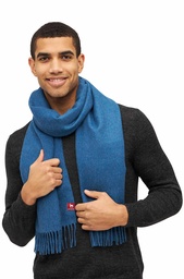 Webschal Uni Grande (Blau)