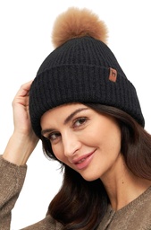 Mütze Paca mit Bommel (Schwarz)