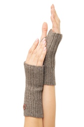 Pulswärmer Paca mit Daumenloch (Beige)