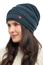 Mütze Caminos, gefüttert (M (52-58cm), Mittelblau)