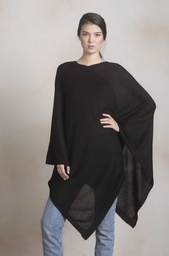 Almendra Poncho (Schwarz)