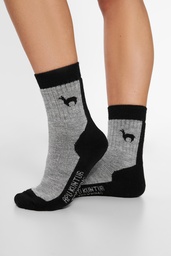 Trekking-Socken (42-44, Grau)